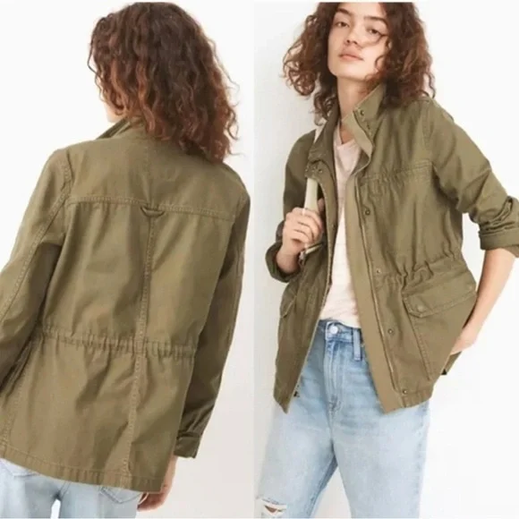 Madewell Olive Utility Jacket Size XS - Picture 1 of 3